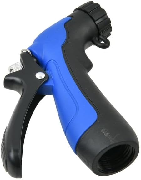 Industrial Grade Water Hose Nozzle - Heavy Duty Rear Trigger Spray Nozzle, Adjustable Spray Pattern Universal Garden Hose Nozzle for Car Wash Window Cleaning Lawn Watering - Pack of 4