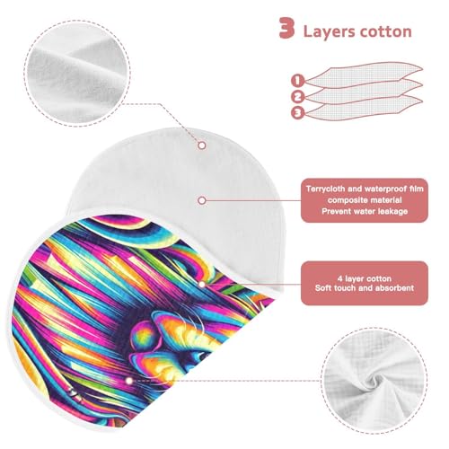 Dog Sunglasses Colorful Baby Burp Cloths Soft Burp Cloth Burp Rags Cotton Burp Clothes Absorbent Muslin Burp Cloths for Girl Unisex Boy Newborn 1 Pack 22x11 Inches3