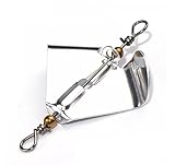 Cuoyuqie 30pcs Buzzer Spinner Blades Aluminium Delta Blades for Buzzbaits Surface Fishing Lures 2'