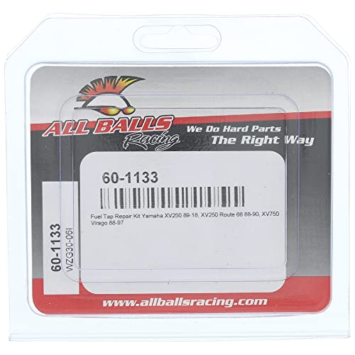 Image of All Balls Racing Fuel Tap Repair Kit 60-1133 Compatible With /Replacement For Yamaha XV250 1989-2018, XV250 Route 66 1988-1990, XV750 Virago 1988-1997