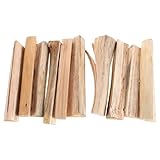 SHINEOFI 10 Stück Hartholz Brennholz für Pizzaofen und Feuerstelle Trockenes Zedernholz für Grillen und Gartenfeuer Vielseitig Einsetzbar mit Müheloser Zündung