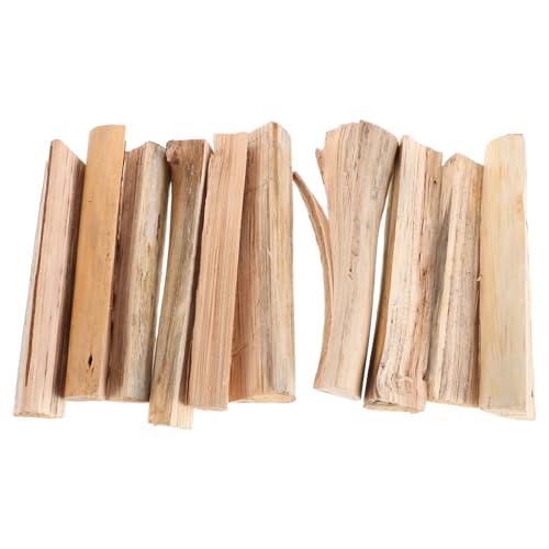 Lurrose 10 Pezzi Legna da Ardere di Cedro 22 Cm per Bracieri da Esterno e Interni, Tronchi Legno Duro per Barbecue, Forno Pizza e Camini, Accensione Rapida e Combustione Pulita