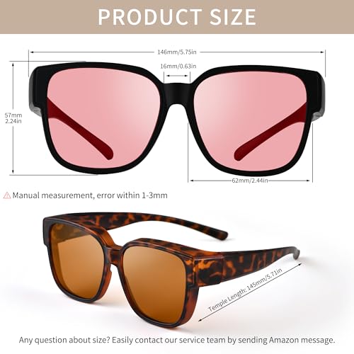 Image of Fit Over Blue Light Blocking Glasses Migraine Light Sensitivity Photophobia Fluorescent LED Glare Women AB3306