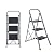 Smartxchoices 3-Step Folding Ladder with Handgrip Wide Anti-Slip Platform, Lightweight Steel Ladder ,330 lbs Load Capacity Step Ladder, Portable Steel Step Stool for Kitchen Shop