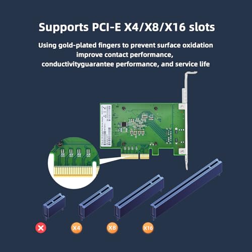 Tarjeta de Red para Servidor 10GBASE-T Puerto Único, interfaz PCIe X4 con chip Marvell AOC107, Adaptador Ethernet Gigabit para Servidores y Estaciones de Trabajo miniatura 4