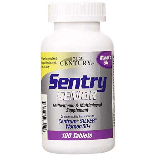 21st Century Sentry Senior Women 50+ Multivitamin & Multimineral Supplement 100 Tablets (Pack of 3)