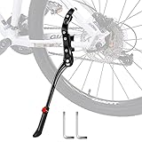 【Altura ajustable】El ajuste de altura le permite ajustar la inclinación de la bicicleta estacionada individualmente.El diseño de fondo antideslizante y las patas de plástico anchas evitan que la bicicleta se resbale y se resbale en el lodo. La goma de este soporte para bicicletas brinda estabilidad