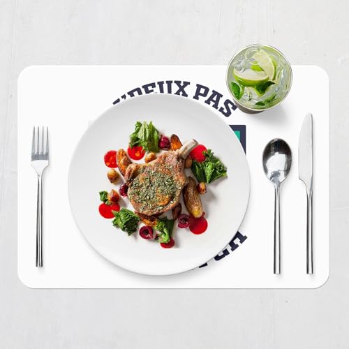 Sets de table souples en liege blanc anti-tache grand format pour eviter les rayures de table - 7