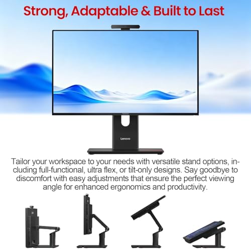 Image of Lenovo ThinkCentre M90a Gen 6 A.I. PC, 24 inch Touchscreen All-in-One Desktop, 24-core Intel Ultra 9 285, 32GB DDR5, 1GB SSD, Thunderbolt 4 + DisplayPort + HDMI, Wi-Fi 7, Wired KB&Mouse, Windows 11 Pro