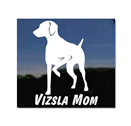 Vizsla Mom Dog Vinyl Window Decal Sticker