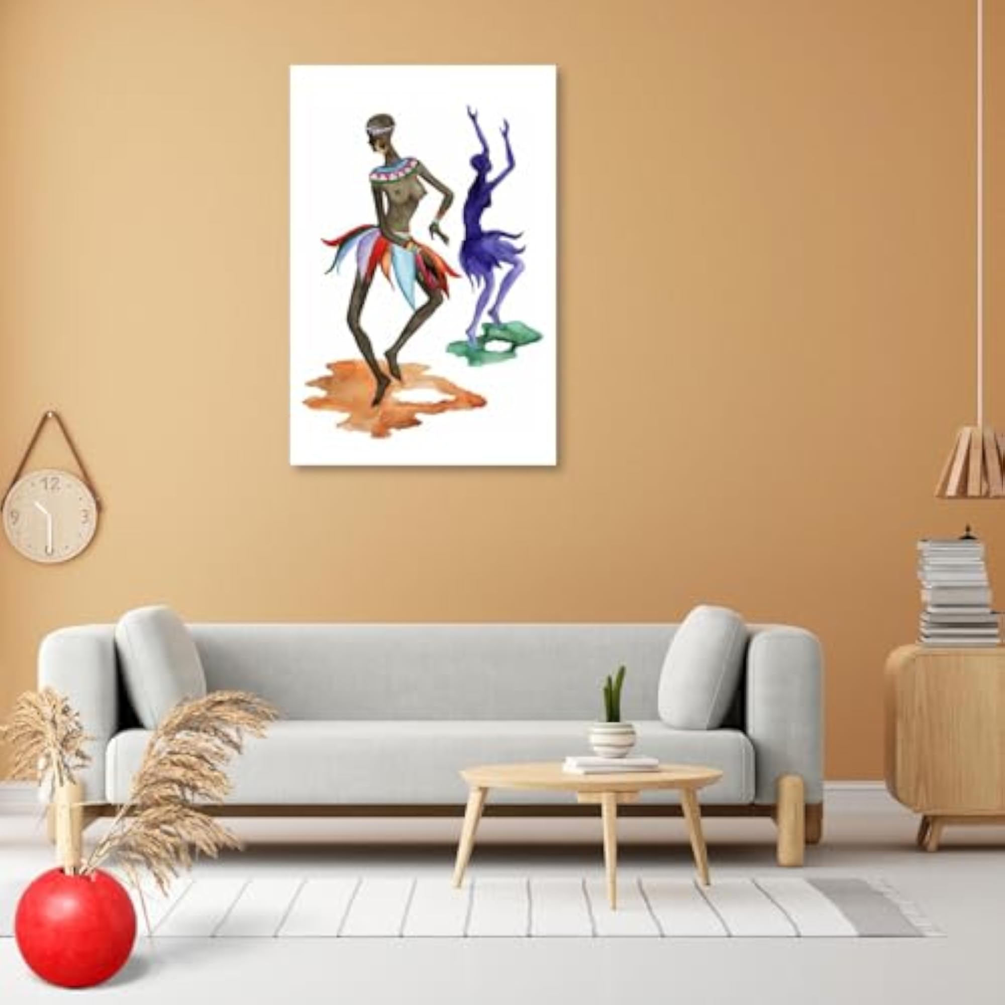 Ethnic Dance D3 Peel & Stick Vinyl Wall Sticker