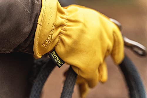 Mens Deerskin Leather Cold Protection Gloves Large (Pair) #TOP3