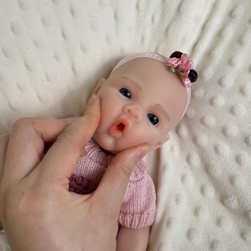 Muñeca Reborn Realista de Silicona 12 pulgadas miniatura 2