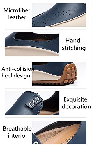 Men's Casual Loafers Summer Breathable Lightweight Smooth Microfiber Leather Shoes Fashion Hollow Soft Rubber Anti-Skid Driving Shoes2