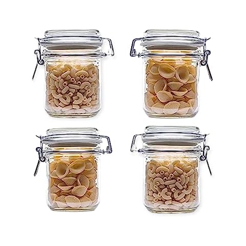 Jartastix 12oz Swing Top Jar Made in Germany - 4 Pack | Versatile Storage Solution for Preserving, Organizing, and Showcasing | Ideal for Fermenting, Storing Spices, Homemade Jams, and More Cover