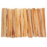 HOMOBABE 10 Stück Künstliches Brennholz aus Gespaltenem Holz für Kaminofen Deko zur Innenraumgestaltung mit Rustikalem Charme und Gemütlicher Atmosphäre