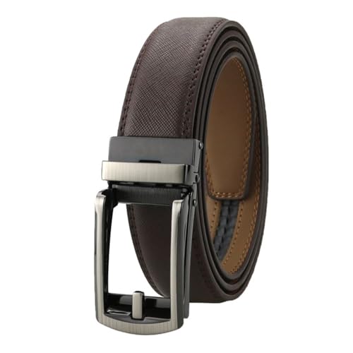 Vitello Belt, Vitello Ratchet Belt for Men, Faux Leather Adjustable Men Belts for Casual Business Dress Jeans
