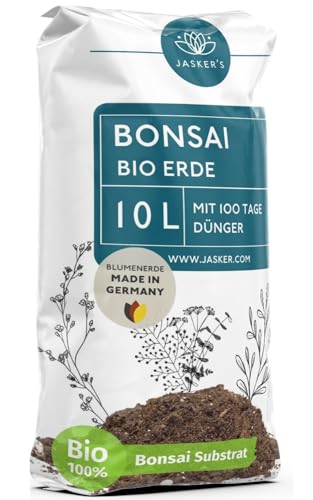 Bonsai Erde Indoor 10 L - Bonsaierde mit 100 Tage Startdünger - Ficus Erde & Bonsaierde Indoor - Ideal zum Umtopfen von Ficus Ginseng & Bonsai - Bonsaisubstrat - Bonsaierde Outdoor