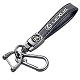 SDSHSM Genuine Leather Key Chain for Lexus RX ES GS LS NX RS GX LX RC LC RX350 is250 GX460 Keychain KeyRing for Men and Woean Accessories Black