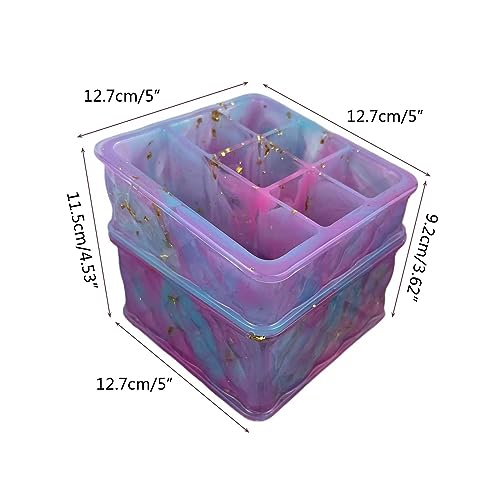 Molde para actividad artesanal de resina: diseña una caja de joyería apilable 6