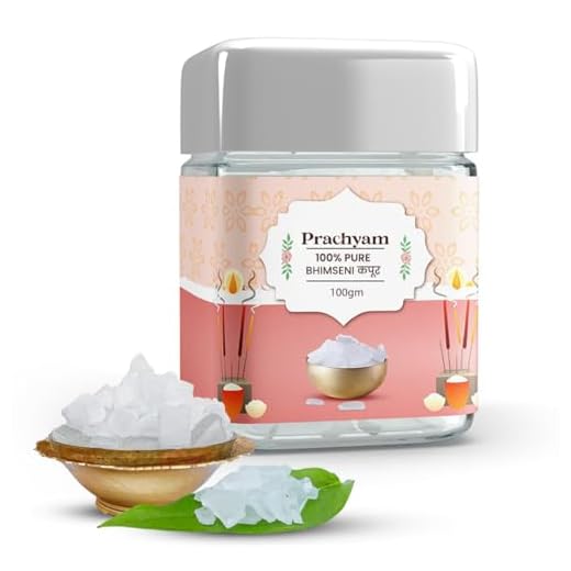 Prachyam Bhimseni Camphor 100g Jar - Pure Camphor Tablets for Pooja, Aarti, Aromatherapy | Organic Kapoor, Mosquito Repellent, Home Purify (100 Gram)