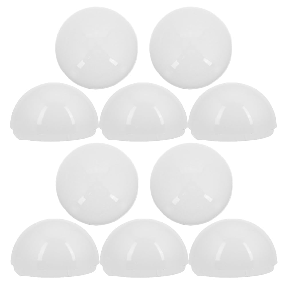 Warmhm 10Pcs Replacement Globe Lamp Shades for Led Vanity Light Bulbs Soft Light Distribution for Makeup Mirrors Bedroom Bathroom Home Decor