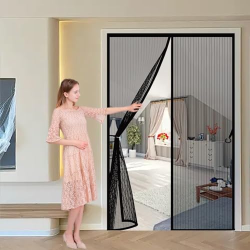 Moustiquaire de porte automatique pour stopper les insectes sans percer - 2