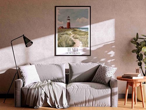 Texel Pays-Bas poster de ville impression d'art tableau mural A4 - 5