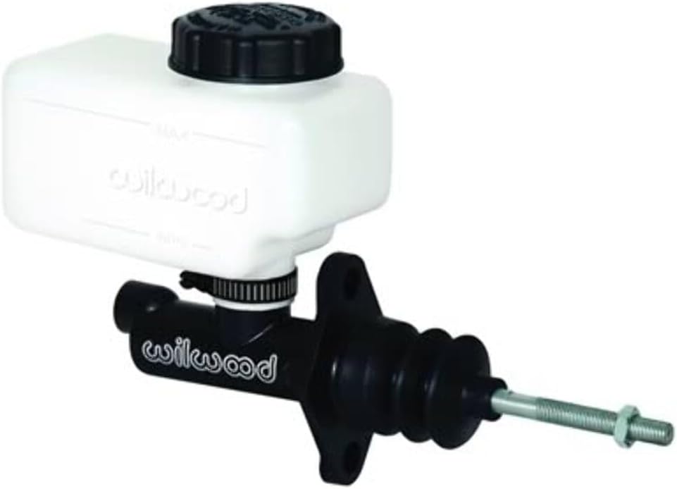 Wilwood Master Cylinder, Compact, 0.875 in Bore, 1.120 in Stroke, Direct or Remote Reservoir, Aluminum, Black Paint, Kit