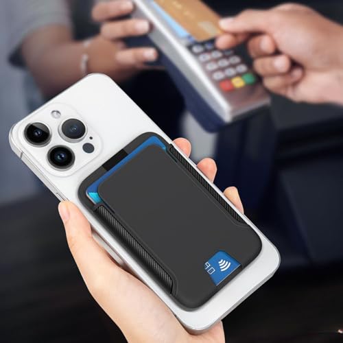 Image of The Vault Magnetic Phone Wallet & Stand - 3 Card Holder | Slim Card Holder with Phone Stand for Magsafe | Portable Electronic Device Stand | Vertical & Horizontal Mode | Laptop Screen Mount