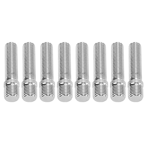 ホイールスタッドアダプター 20個 スチール製 拡張ホイールスタッド 58mm シャンク長41mm M14×1.5-M12×1.5 ホイール変換ボルト 車輛改造 バイクメンテナンス 自転車用など