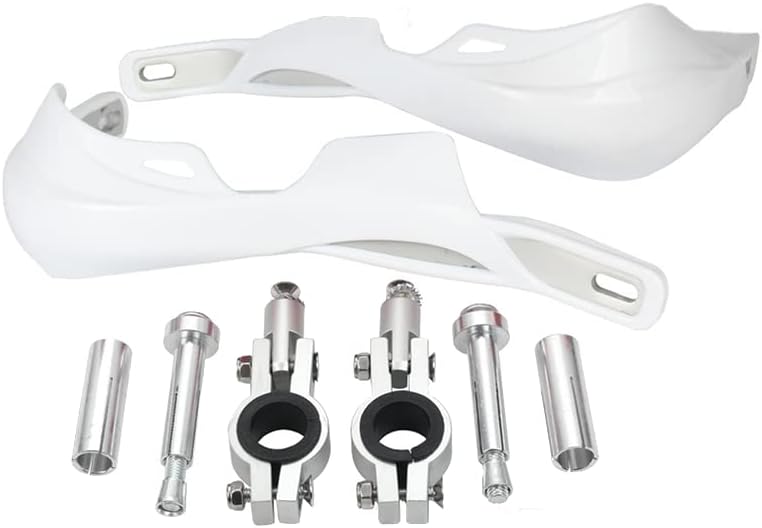 Motorcycle Aluminum Hand Guards, 1 Pair Dirt Bike Hand Guards Handguards Brush Bar, Universal Fit for 22mm-28mm (7/8"-1 1/8") for ATV Motocross Dirt Bike Off-Road - Red