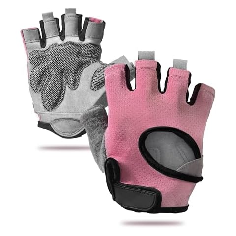 sunnex Gym Gloves for Women, Workout Gloves Women, Fingerless Gloves for Weightlifting, Lightweight Breathable Fitness Gloves, Sports Gloves for Training Lifting Weight Cycling Climbing Rowing Cover