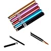 CCbeauty 5Pcs Portable Retractable Cosmetic Makeup Lip Brush Pen with Cap For Lipstick Gloss Applicators
