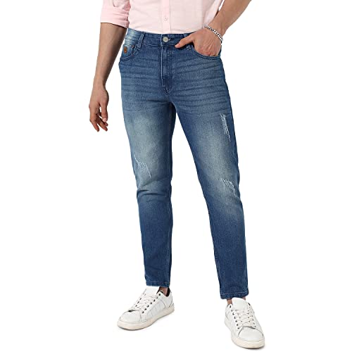 Image of Campus Sutra Men's Regular Fit Mid Rise Jeans