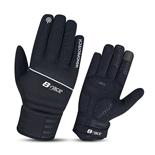Bonin B-Race 8055320659577, Guanti B-Race Invern. Windprotech Nero Mis 3 Ta L Unisex Adulto, 3L