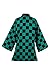 Fengstore Kamado Tanjirou Cloak Kimetsu no Yaiba Kamado Tanjirou Kimono Robe Halloween Cosplay Costume