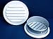 Maurice Franklin Louver-2 Inches Round White Aluminum Louver with Insect Screen (Priced Per Bag of 6). RLW-100