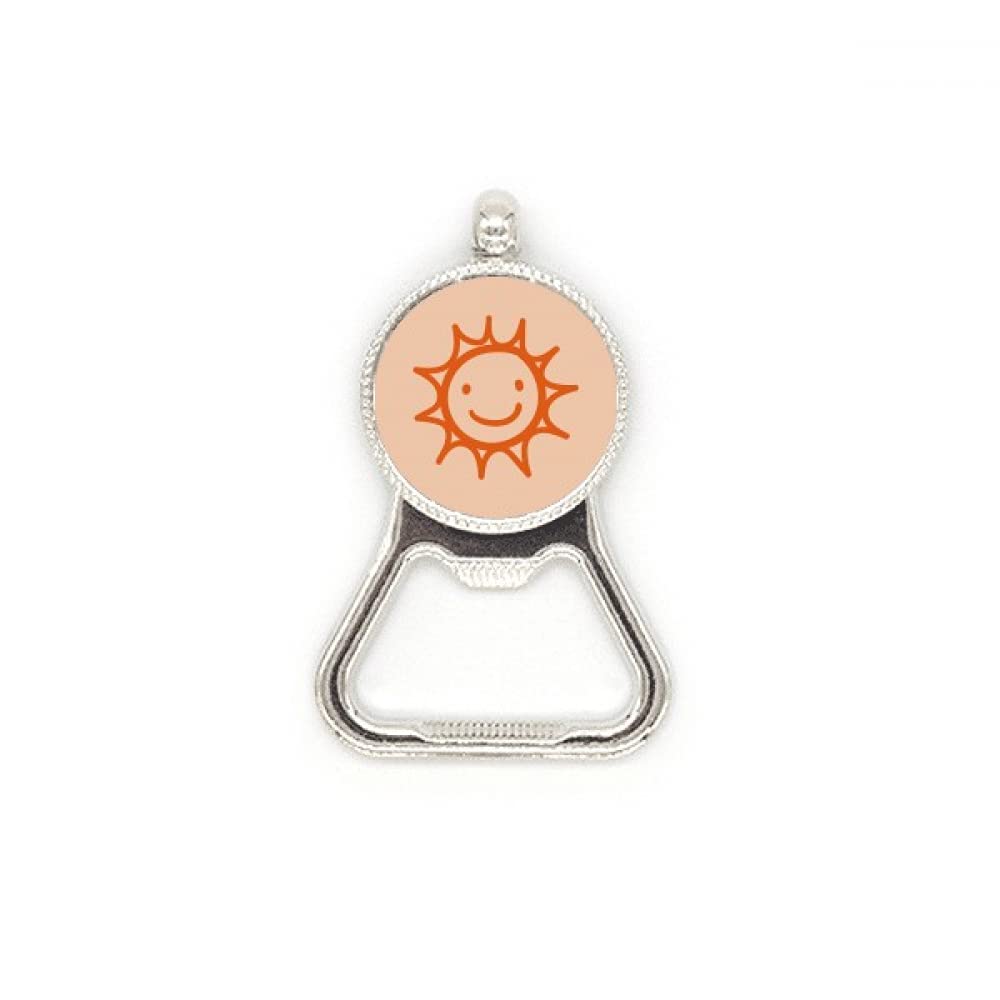 Décapsuleur en acier inoxydable Orange Sun SLE peint à la main