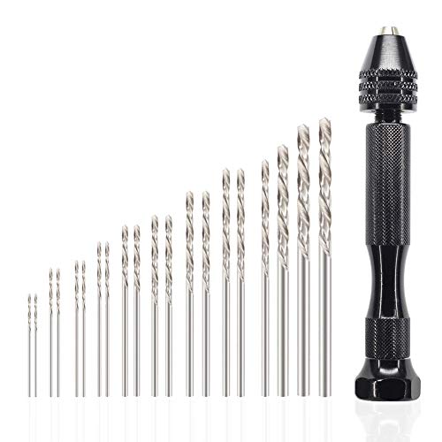 AimdonR Precision - Juego de mini taladro de mano + 20 brocas helicoidales Cover