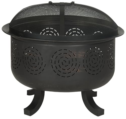 Safavieh Outdoor Collection Negril Copper and Black Fire Pit