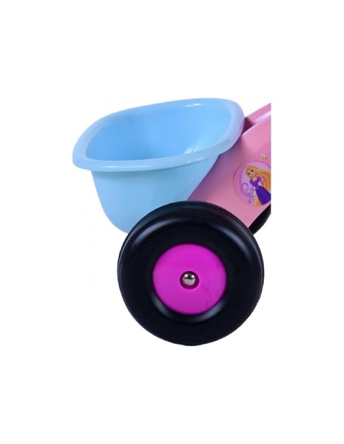 Triciclo Principesse Bambina 1-3 Anni con Cestino Porta Giochi 3 Ruote Stabile Ergonomico Sicuro fino 25 kg Triciclo Bambini Rosa