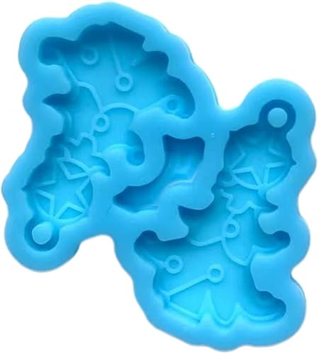 Miniatura 6 de Aretes de Navidad DIY Molde de Fundición de Resina Epoxi Molde de Silicona para Pendiente Colgantes Moldes de Resina de Silicona Moldes de Joyería