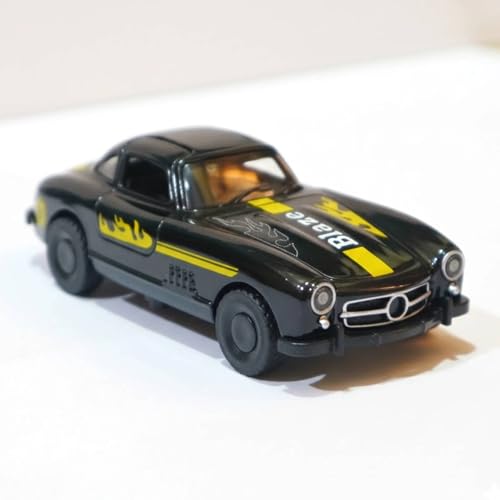 Image of SHAKTISM Die Cast Metal Toy Cars Set - 1:43 Scale Pull Back Action Cars with Open Doors, 4 Model Designs, Mini Vintage Car Collection for Kids Boys Girls, Gift Toy (Black Diecast Model)