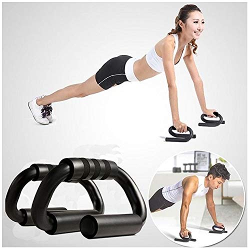 Apoio para Flexão de Braço Fitness Push Up Preto + Elástico de Tensão CBRN16051