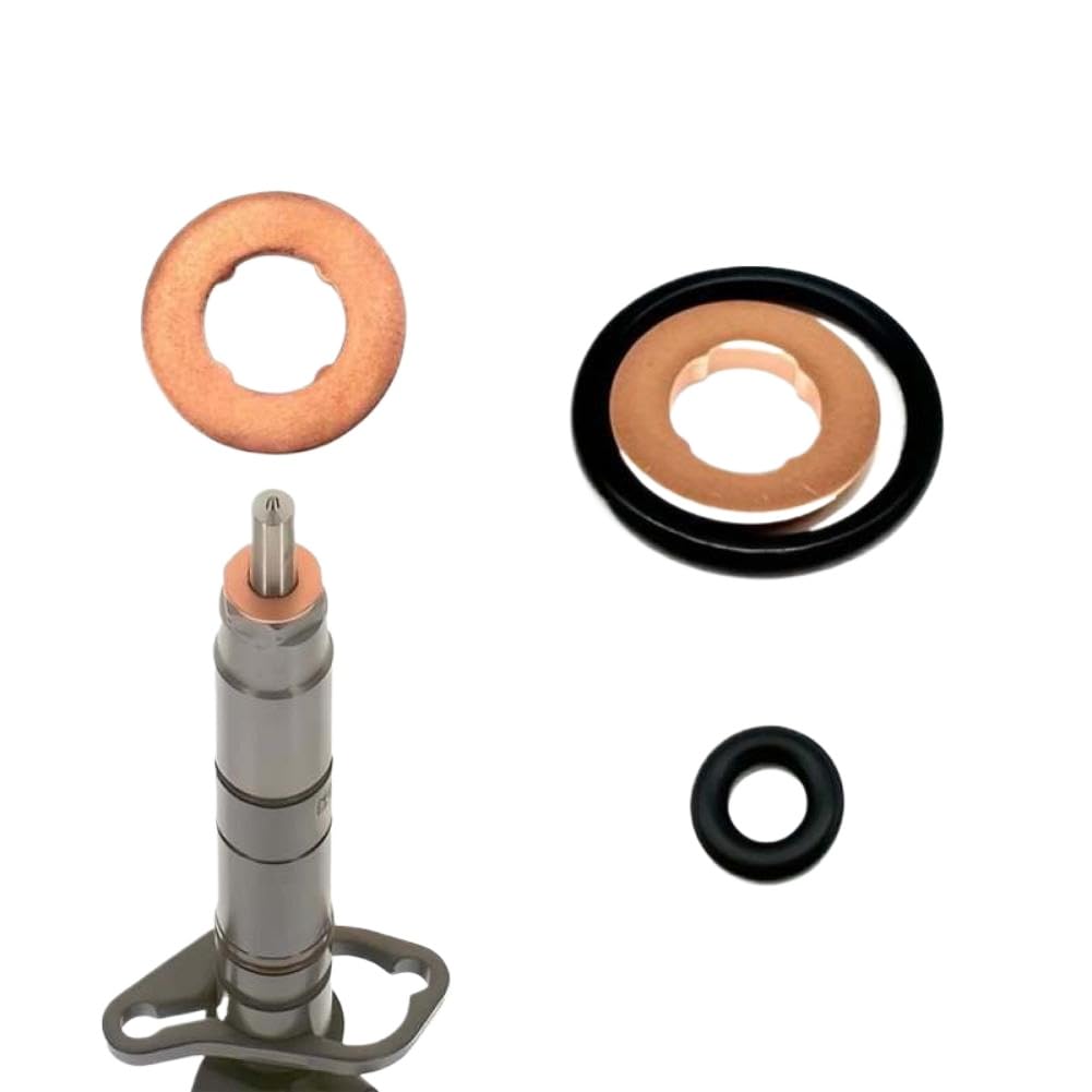 Fuel Injector Seal Kit 6-Set Compatible with Velar Evoque Sport XF XJ S-Type LR032155 LR022992 LR054612