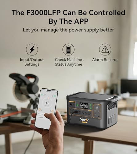 Image of PECRON F3000LFP Power Station with 5120Wh FP5000-48V Extra Battery, Total 8192Wh Solar Generator Kit for Home Use