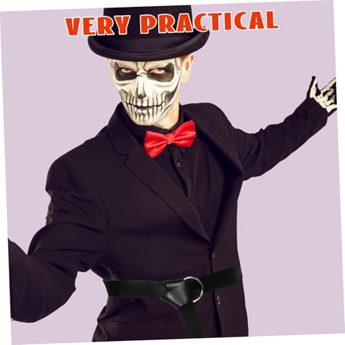 Renaissance Viking Belt Carnival Costume Faux Leather Wide Waist Bridesmaid Belt Men's for Cosplay4