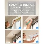 Motorized Roller Shade, Light Filtering Smart Blind with Remote - Image 6