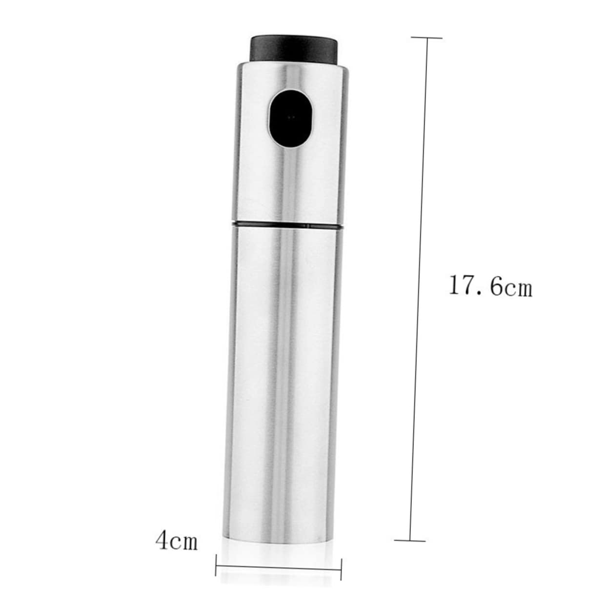 LALADEFIEE 1pc Stainless Steel Bbq Spray Oil Bottle Cooking Sprayer for Oil Vinegar Cooking Wine Lightweight Outdoor Use for Grilling Roasting Picnics Silver
